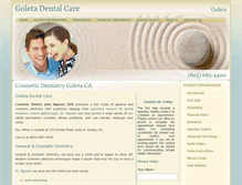 Tablet Screenshot of goletadentalcare.com